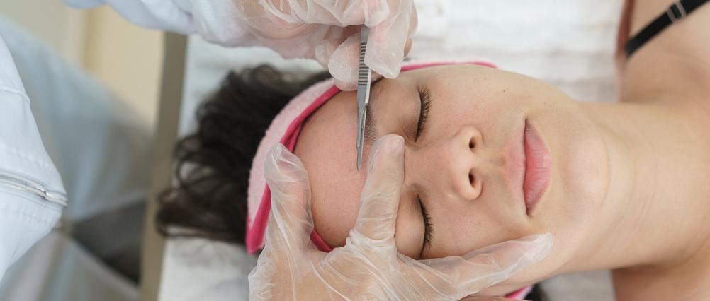 Personal care in beauty salon.