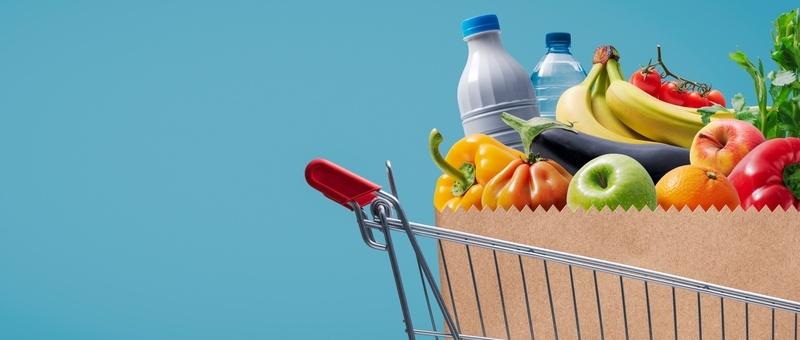 Supermarket shopping for foods to help stiff and painful joints