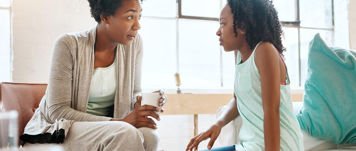 Mum and teenage daughter